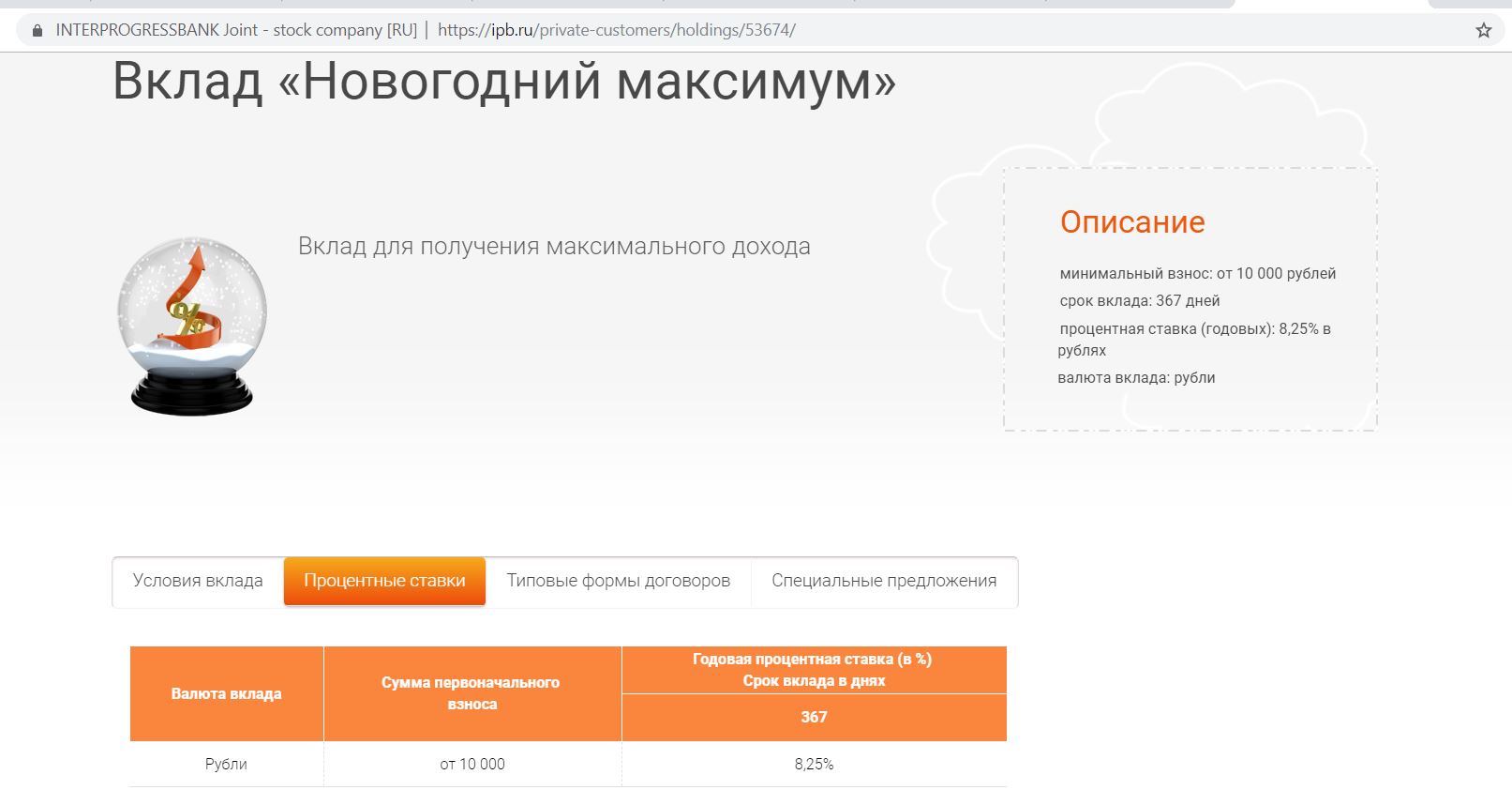 Условия депозита. Интерпрогрессбанк выходные дни.