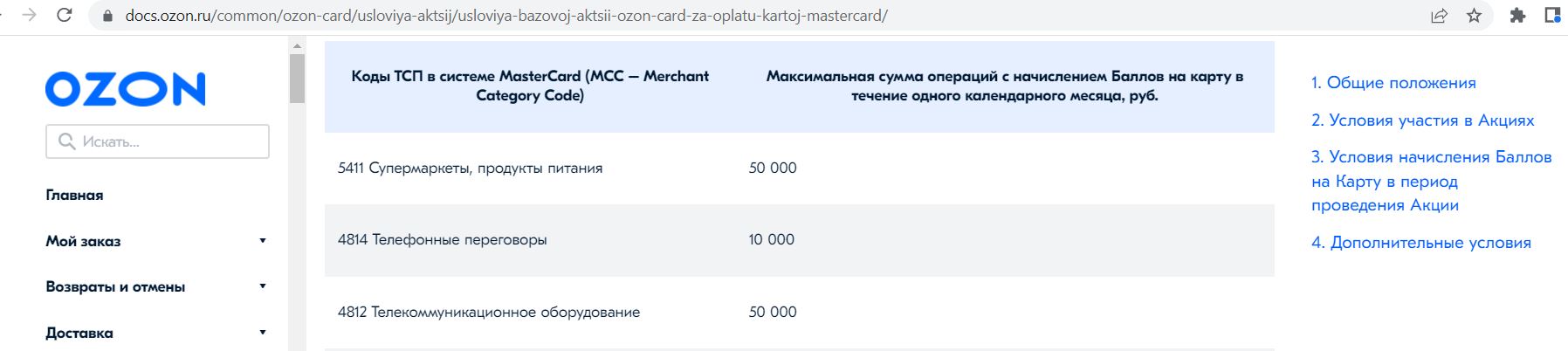 Дали деньги на озон. МСС 4812. Озон карта приставы. Лимит операций по карте. Озон карта мир.