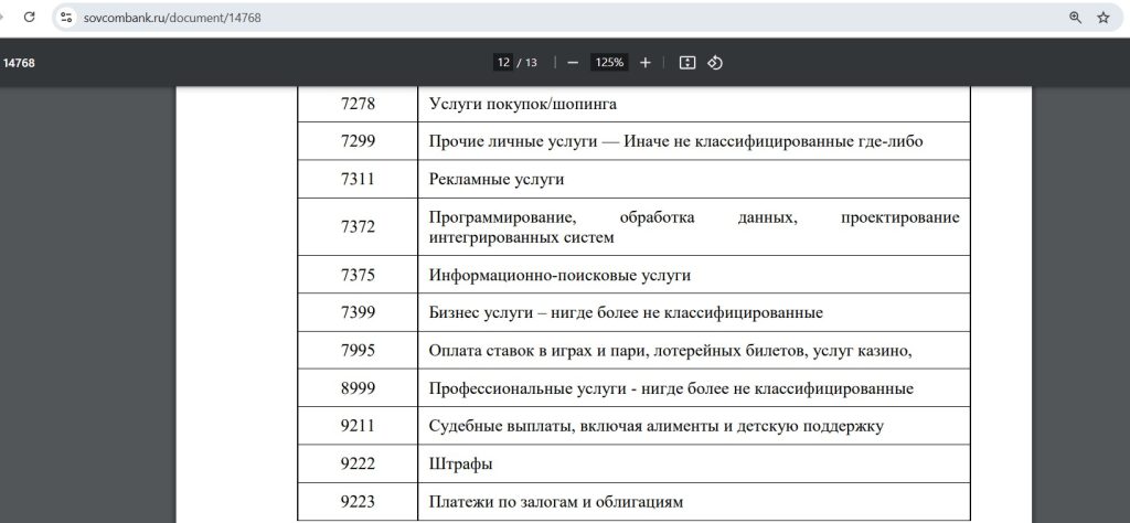 дебетовые карты Совкомбанка 