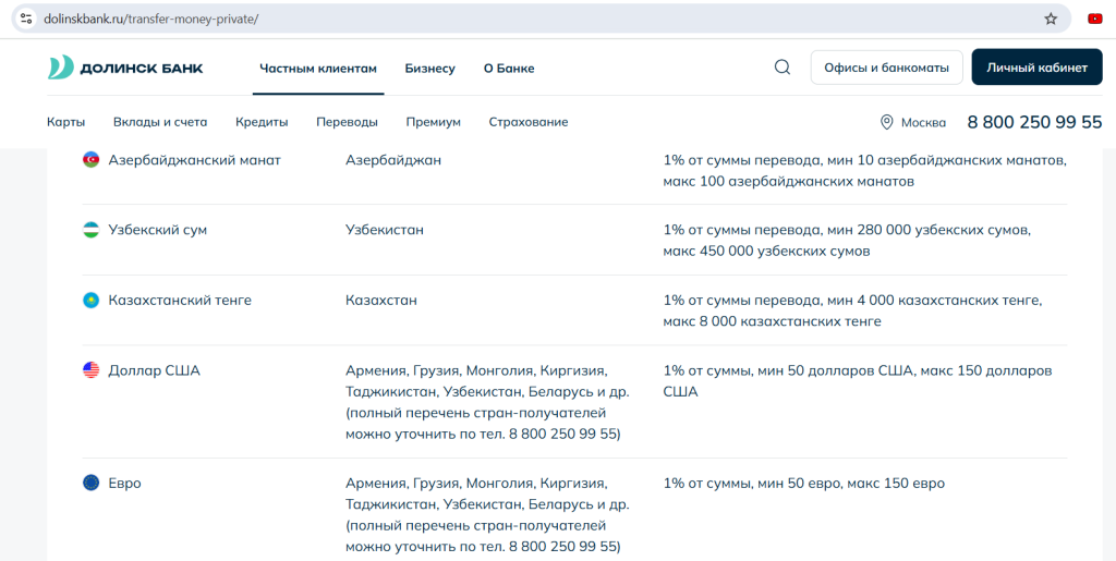 Банк Долинск