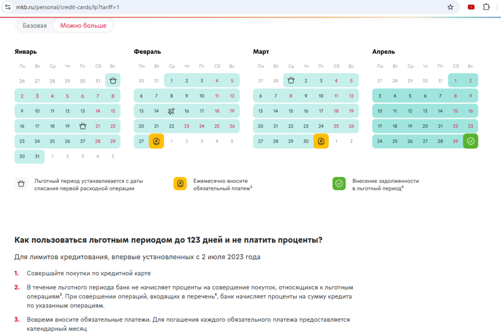 рефинансирования кредиток