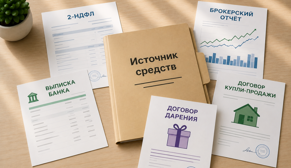 происхождение денежных средств